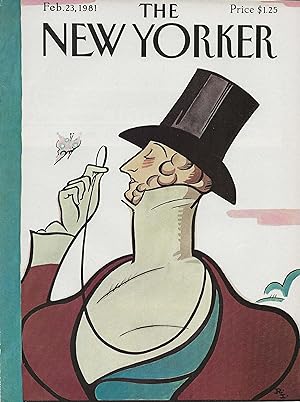 The New Yorker February 23, 1981 Rea Irvin FRONT COVER ONLY