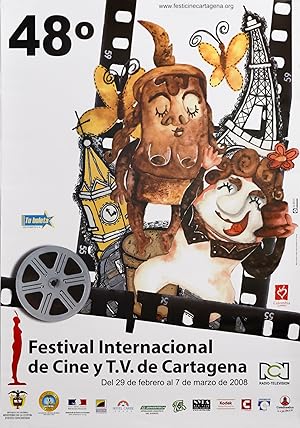 2008 Columbian Movie Festival Poster, Festival Internacional de Cine y T.V. de Cartagena