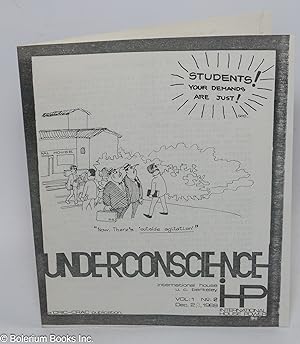 Underconscience, International House U.C. Berkeley; vol. 1, no. 2 (Dec. 2, 1969)