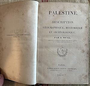 L'Univers.Palestine. Description Géographique, Historique et Archéologique