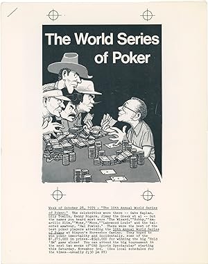 CBS Sports Spectacular: The 10th Annual World Series of Poker (Original photograph from the 1979 ...