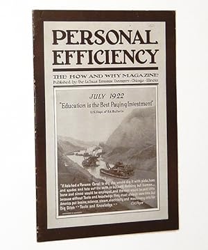 Personal Efficiency: The How and Why Magazine, July 1922, Vol. 12, No. 7