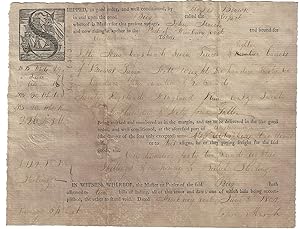 1802 - Illustrated shipping document exporting a shipment of rum and brown sugar to Europe commis...