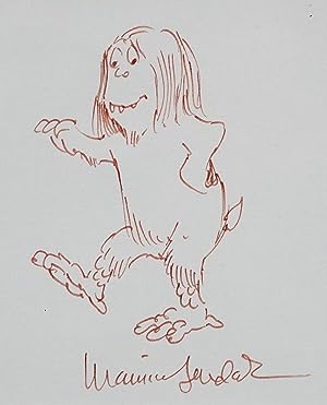 WHERE THE WILD THINGS ARE, *SIGNED* DRAWING OF A "WILD THING"