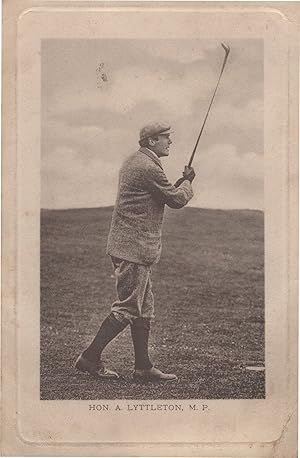 Alfred Lyttelton Golfer Cricketer MP Secretary Of State Old Postcard