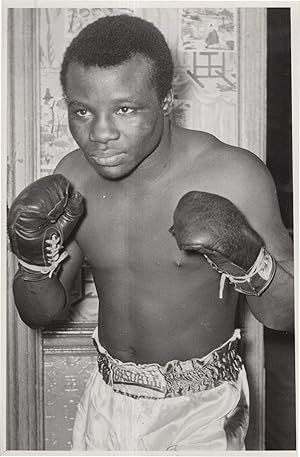 Unidentified African 1960s Boxer Old Boxing Publicity Photo