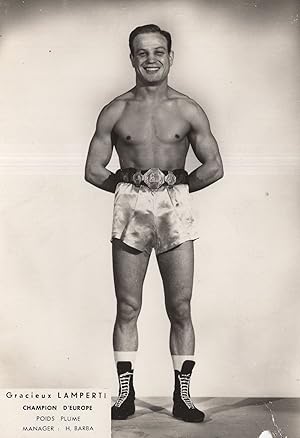 Gracieux Lamperti Old French Boxing Champion Management Photo