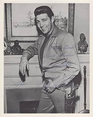 Dale Robertson Cowboy At Home Fireside 10x8 Hand Signed Photo