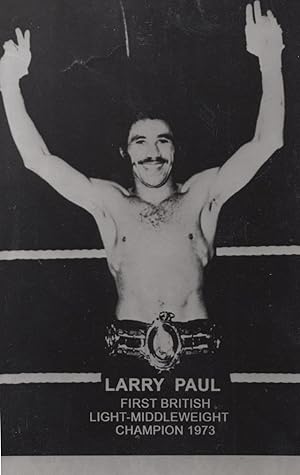 Larry Paul British Boxing Champion Hand Signed Photo