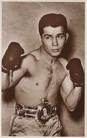 Billy Kelly Irish Boxing Featherweight 1954 Champion Old Postcard