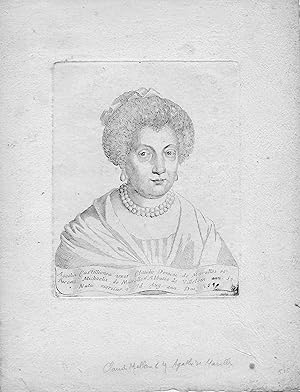 Agatha Castillionea uxor; Claudii Domini de Marolles; Agathe de Châtillon, épouse de Claude Domin...