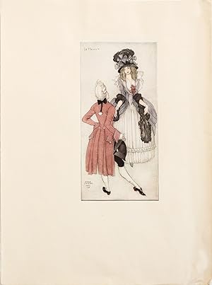 1937 French Dance Poster, Le Menuet - Ivanoff