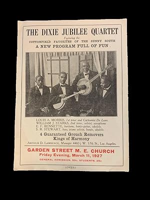 The Dixie Jubilee Quartet Featuring the Cottonfield Favorites of the Sunny South