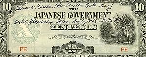 Japanese money signed (included with other Ferebee)