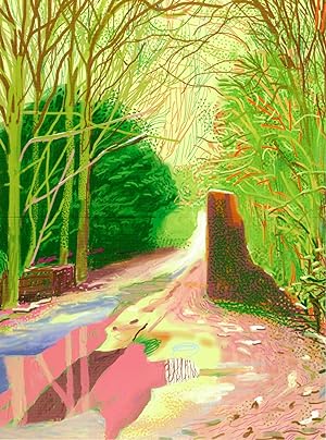 David Hockney The Arrival of Spring, Part 1 of 3