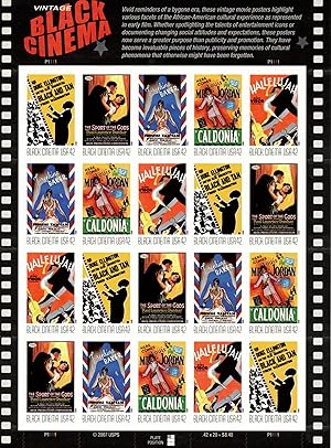 Vintage Black Cinema stamps