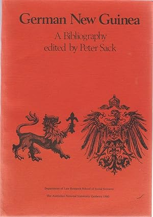 German New Guinea. a Bibliography.