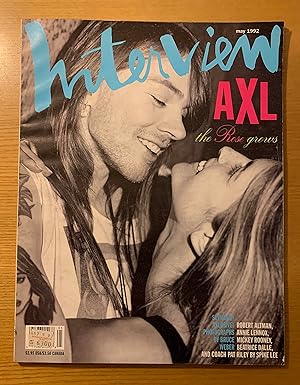 Andy Warhol's Interview may 1992 Vol. XXII No. 5 AXL the Rose grows (cover: Axl Rose and Stephani...