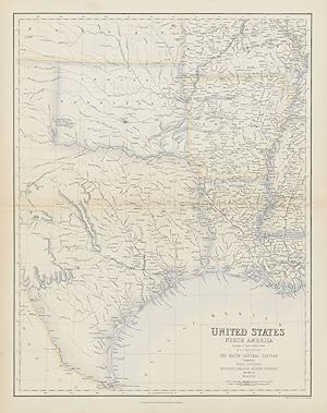 United States. North America - The South Central Section comprising Texas, Louisiana, Mississippi...