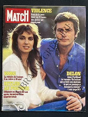 PARIS MATCH-N°1758-4 FEVRIER 1983-ANNE PARILLAUD ET ALAIN DELON