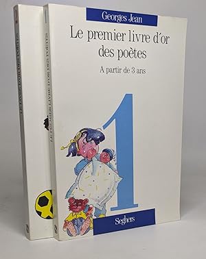 Lot de 2 "Le premier livre d'or des poetes": tome 1: A partir de 3 ans / tome 2: A partir de 5 ans
