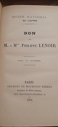 don de M. et MME philippe LENOIR