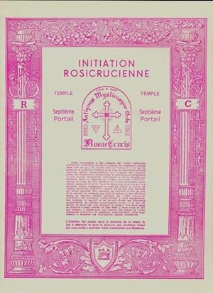 Initiation rosicrucienne : Septi?me portail - Collectif