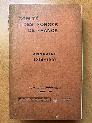 Comité des Forges de France - Annuaire 1936-1937