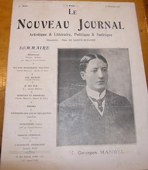 Le Nouveau Journal Artistique & Litteraire, Politique & Satirique. 12 Novembre 1918.