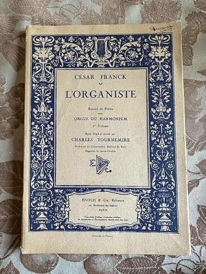 L'organiste recueil de pièces pour orgue ou harmonium 1er volume