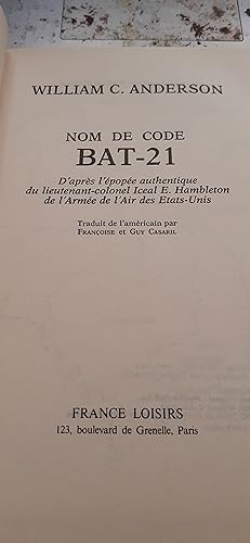 nom de code BAT 21