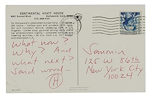 Handwritten postcard from Hunter S. Thompson, 1969