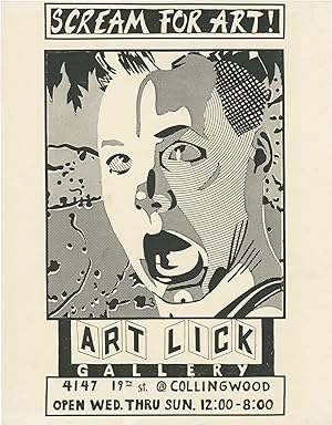 Scream For Art! (Original gallery flyer, circa 1990)
