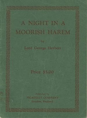 A NIGHT IN A MOORISH HAREM by Lord George Herbert[.] Price $5.00