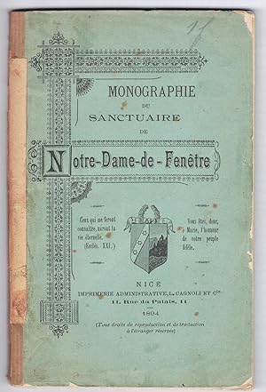 Monographie du sanctuaire de Notre-Dame-de-Fenêtre.