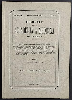 Giornale della Accademia di Medicina di Torino - n.1-12 - 1972