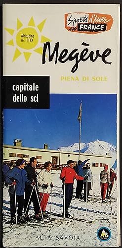 Depliant Megève con Tariffe 1962-63 - Capitale dello Sci - Alta Savoia
