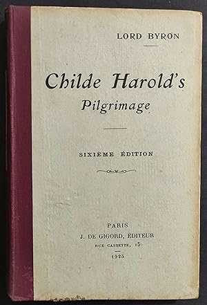 Childe Harold's Pilgrimage - L. Byron - Ed. De Gigord - 1925 - En