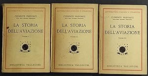 La Storia dell'Aviazione - C. Prepositi - Ed. Vallecchi - 1931 - 3 Vol.