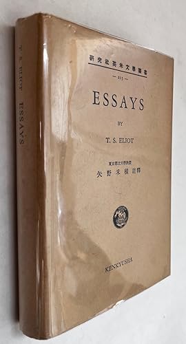 Essays; by T.S. Eliot, with Introduction and Notes by Kazumi Yano