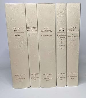 Lot prix nobel de littérature années 1930 aux éditions Rombaldi - année 1935 manquant - (titres v...