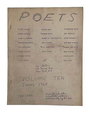 Poets at Le Metro Volume Ten. January 1964