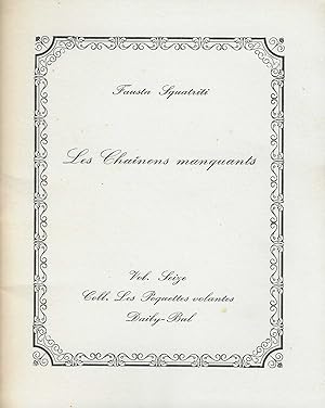 LES CHAINONS MANQUANTS- Collection les Poquettes volantes Vol.16