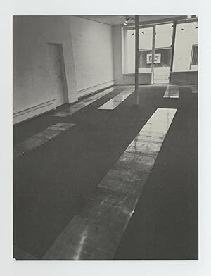 Exhibition postcard: Carl Andre - Copper Prime Couples (16 September-13 October 1976)