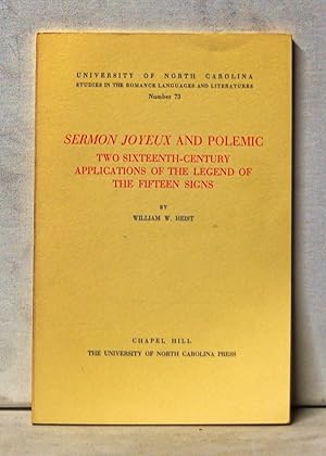 Sermon Joyeux and Polemic: Two Sixteenth-Century Applications of the Legend of the Fifteen Signs