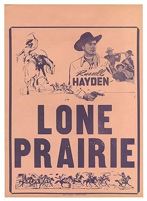 [Film broadside or flyer]: Russell Hayden in Lone Prairie