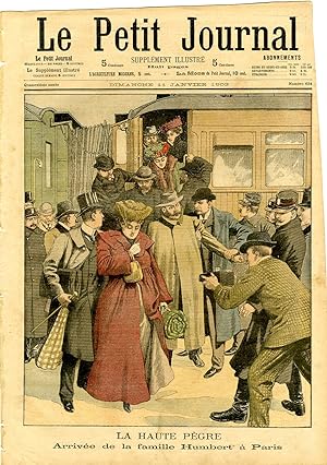 "LE PETIT JOURNAL N°634 du 11/1/1903" LA HAUTE PÈGRE : Arrivée de la famille Humbert à Paris / LA...