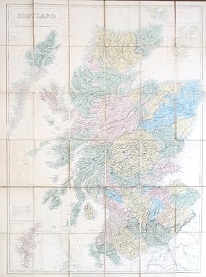 Black's Road & Railway Travelling Map of Scotland