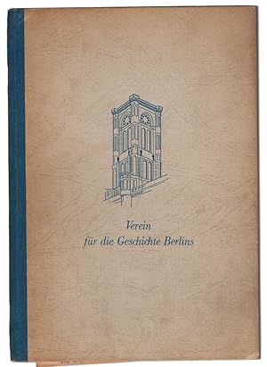 Verein fÃ¼r die Geschichte Berlins, Jahrbuch 1951