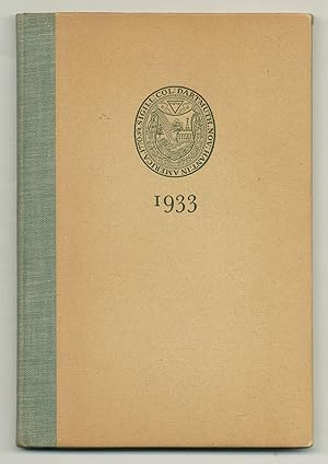 Class Book of the Class of Nineteen Thirty-Three of Dartmouth College 164th Year June 20, 1833